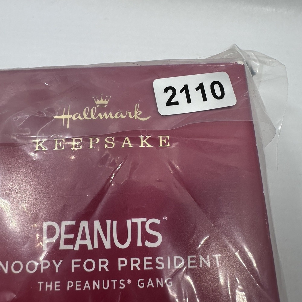 Hallmark Snoopy Keepsake (Peanuts): "Snoopy‎ For President" 2020 Ornament w/ Box - Picture 13 of 13